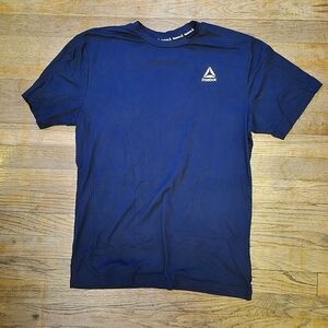 Reebok Men's Navy Blue Short Sleeve Delta T-Shirt -Small - NEW